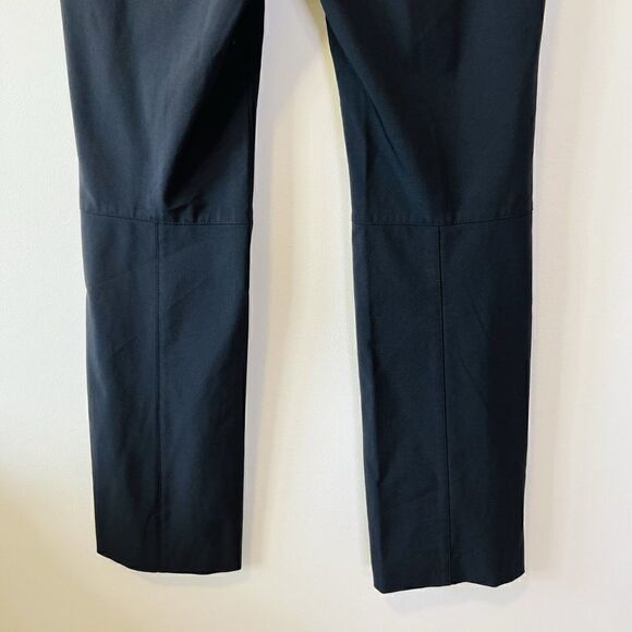 Prada Black Nylon Blend Front Seam Side Zip Dress Pants - Picture 7 of 13